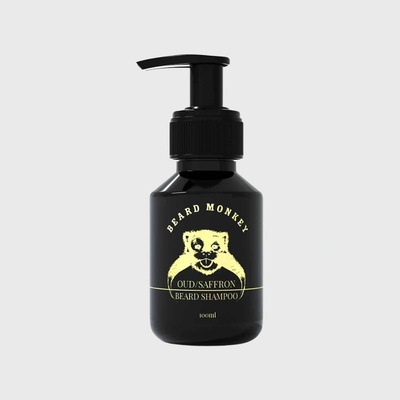 Beard Monkey Sweden Beard Monkey Oud & Saffron Beard Shampoo hloubkově čisticí šampon na vousy 100 ml – Zboží Dáma