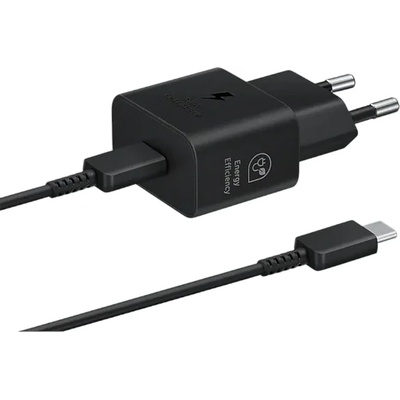 Samsung Зарядно за пътуване Samsung EP-T2510XBE USB-C, 25W, Черен (EP-T2510XBE)