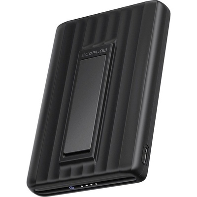 Преносима външна батерия с USB-C порт и безжично зареждане с MagSafe - EcoFlow Rapid Mag Magnetic Wireless Power Bank 10000 mAh (черен)