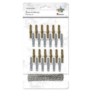 TITANUM Wooden buckles 24pcs