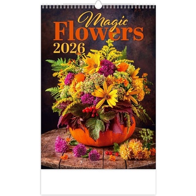 Nástěnný Helma Magic Flowers 2026 – Zboží Dáma