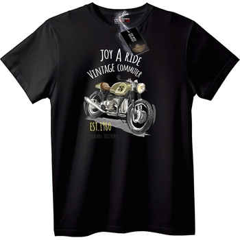 NOONEBRAND Тениска Винтидж Мотоциклет 1960 - XL, White