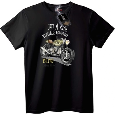 NOONEBRAND Тениска Винтидж Мотоциклет 1960 - XL, White