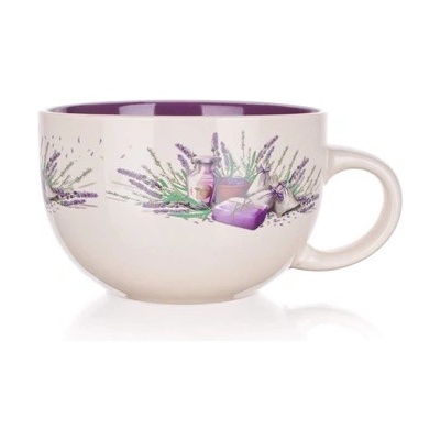 Banquet Hrnek jumbo keramický LAVENDER 660 ml