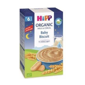 HiPP Био млечна инстантна каша Hipp Лека нощ - Бисквитки, 250гр