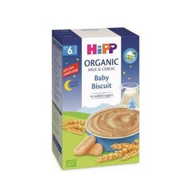 HiPP Био млечна инстантна каша Hipp Лека нощ - Бисквитки, 250гр