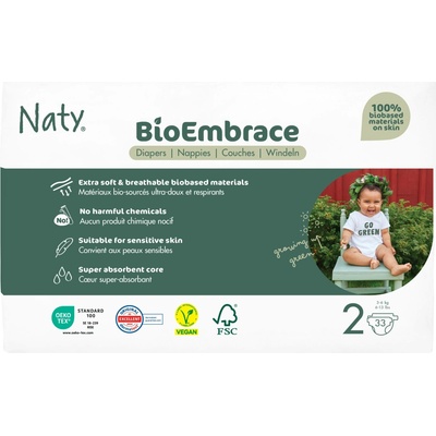 Naty Ekoplenky Mini 2 3-6 kg 33 ks
