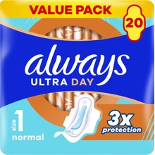 Always Hygienické Vložky Ultra Day Normal Velikost 1 Křidélka 20 ks