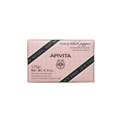 APIVITA Сапун с Роза и Черен пипер за целулит, Apivita Rose & Black Pepper , 125 gr