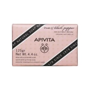 APIVITA Сапун с Роза и Черен пипер за целулит, Apivita Rose & Black Pepper , 125 gr