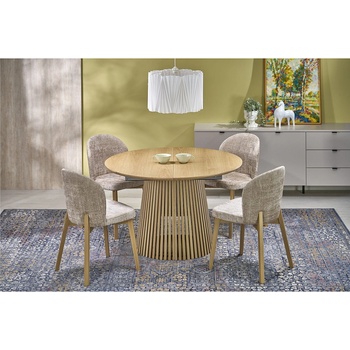 Halmar Кръгла трапезна маса fargo дъб натурален