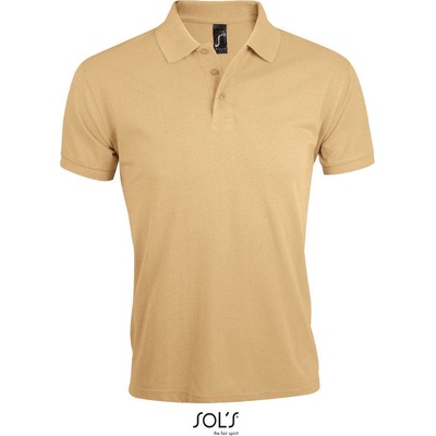 Sol's Prime Men pánske polo tričko hnedé sand