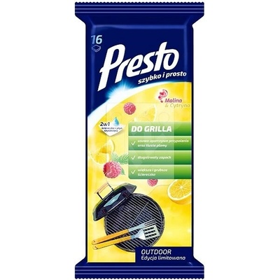 Presto Clean vlhčené utierky gril 16 ks