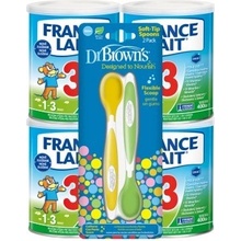 France Lait 3 4 x 400 g + 2 lyžičky