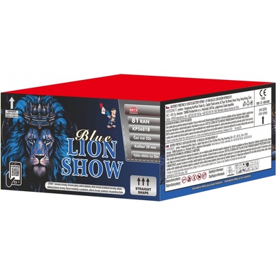 Ohňostroj Baterie výmetlic BLUE LION SHOW 81 ran 6x1 Čína KP5681B