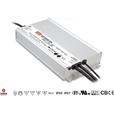 MW-HLG, 600W Profesionální napájecí zdroj, HLG-600H-24A , 24V, 25A, IP67