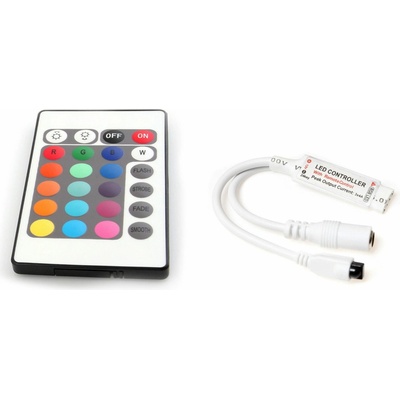 ECOLIGHT Dálkový IR ovladač k RGB LED pásku - 24 tlačítek BA0222