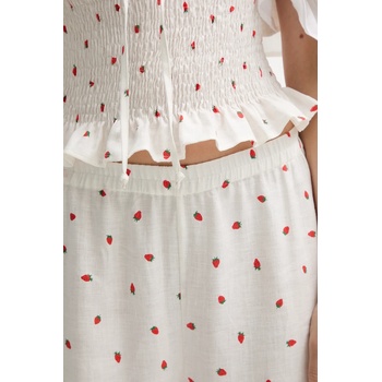 The Sleeper Ленен панталон The Sleeper в бежово със стандартна кройка, с висока талия PFPT01C093R (PFPT01C093R)