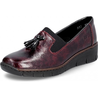 Rieker dámské polobotky 53751-35 Červená