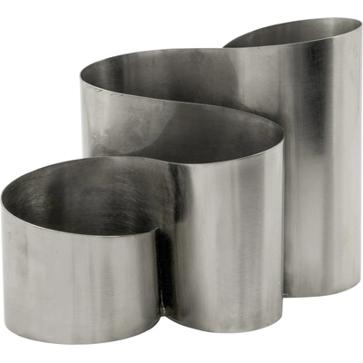 House Doctor Kovový organizér Curve Silver, stříbrná barva, kov