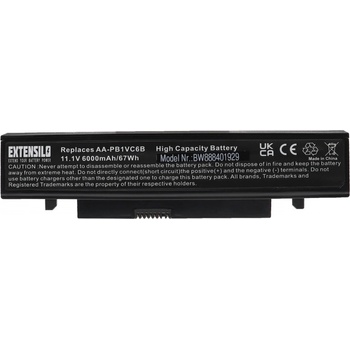 Image 1 of EXTENSILO Батерия за Samsung N230 / Q330 / X420, 6000 mAh (888401929)