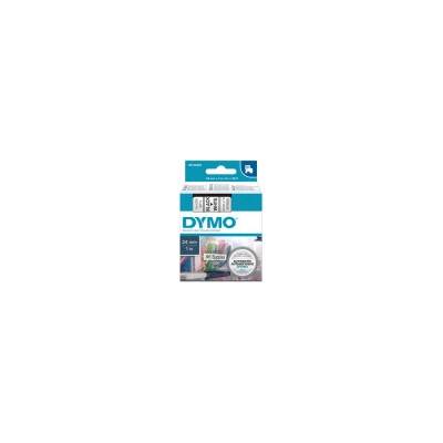 Dymo originální páska do tiskárny štítků, Dymo, 53713, S0720930, černý tisk/bílý podklad, 7m, 24mm, D1