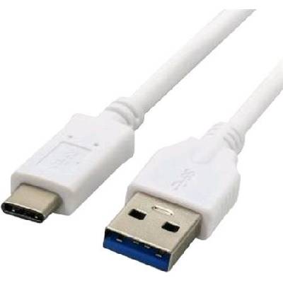 C-TECH CB-USB3C-10W USB 3.0 AM na Type-C (AM/CM), 1m, bílý