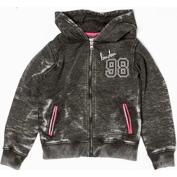 Minoti Mikina dievčenské s kapucňou GLOW 1 šedá