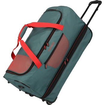 Travelite Basics Wheeled duffle L exp Green/orange