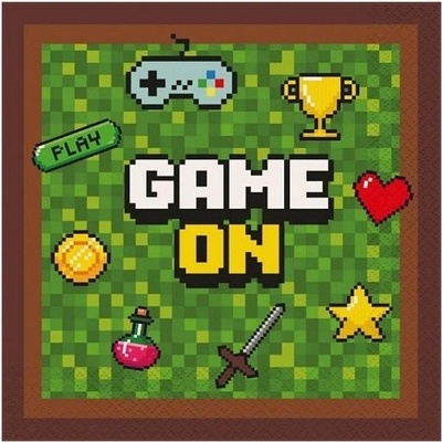 Godan Ubrousky papírové Game On 33x33cm 20ks