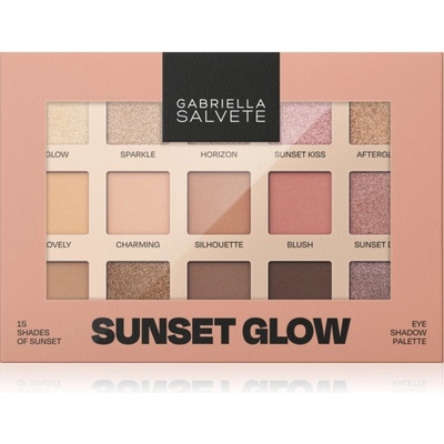 Gabriella Salvete Sunset Glow 15 Shades of Sunset палитра сенки за очи 15 гр