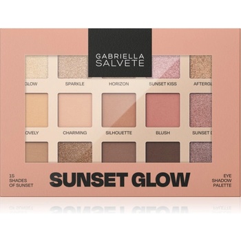 Gabriella Salvete Sunset Glow 15 Shades of Sunset палитра сенки за очи 15 гр