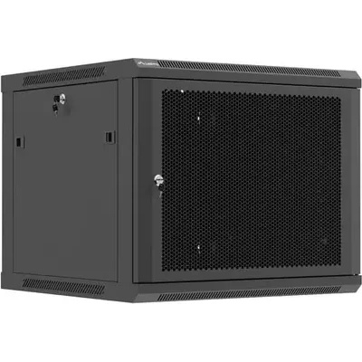 Lanberg Комуникационен шкаф, Lanberg rack cabinet 19" wall-mount 9U / 600x600 for self-assembly (flat pack), black (WF01-6609-23B)