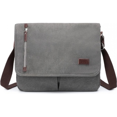 Plátěná crossbody taška Kono šedá
