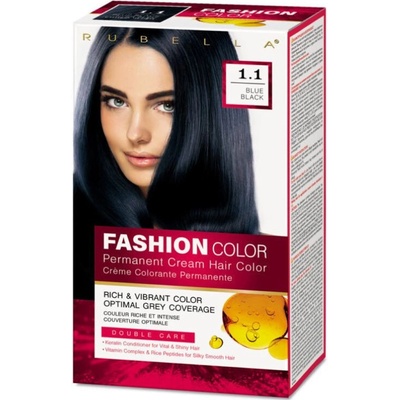Rubella farba na vlasy blue black 1.1 2 x 50 ml + 15 ml