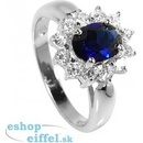 Brilio Silver strieborný prsteň s modrým kryštálom 5121615S