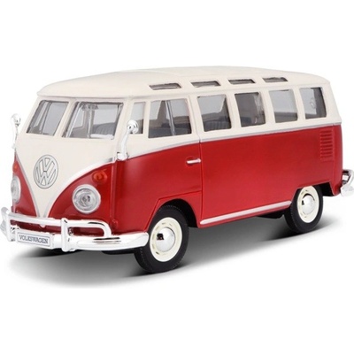Maisto Kovový model Volkswagen Van "Samba" 1:24