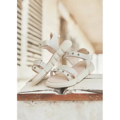 Mayoral Сандали chunky moda в Бял цвят с капси за мини момиче Майорал