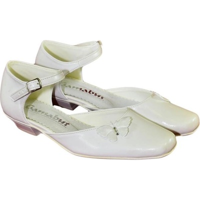 Detské biele spoločenské topánky AVINS