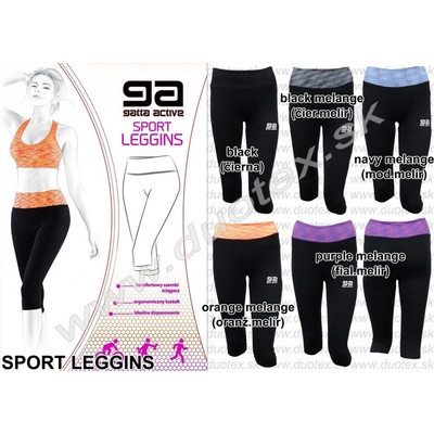 GATTA Dámske legíny Sport-leggins orange-melange