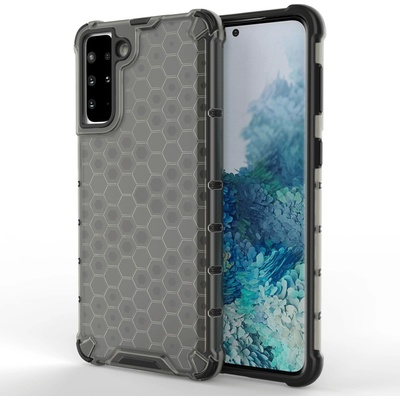 HQWear Калъф за телефон Honeycomb Armor с гел рамка за Samsung Galaxy S22 + (S22 Plus), черен (9145576244906)