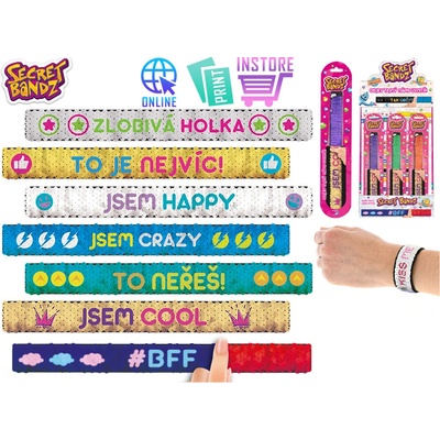 Mikro trading Náramek Secret Bandz 23 cm