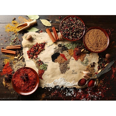 Grafika World map in Spices 2000 dielov