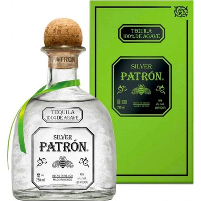 Patrón Silver Tequila 40% 1 l (karton) – Zboží Dáma
