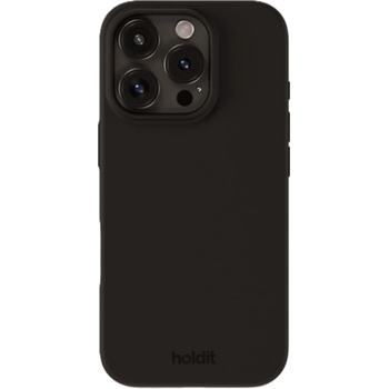 Holdit Калъф Holdit - Silicone, iPhone 16 Pro, черен (7330985164750)