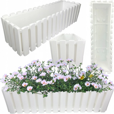 Prosperplast BOARDEE FENCYCASE W Truhlík 58x18x16,2cm bielý DDEF600W