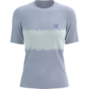 Compressport Дамска тениска Compressport Women's Performance S/S T-Shirt Running shirt - Lavender / White (916-3349-0514)