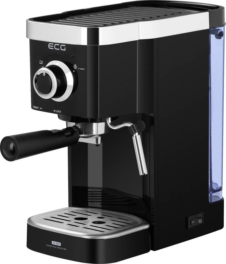 Macchina Da Caffè ECG ESP 20101 Black Leve – Pompa 20 Bar, Serbatoio 1,25L, Ugello Vapore Per Latte
