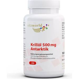 vitaworld Сърдечно-съдова система - Антарктически крил, 500 mg x 100 капсули (02036367 VW)
