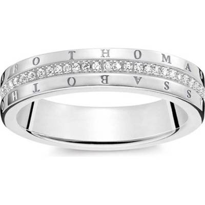 Thomas Sabo Prsten Klasický bílý D TR0026 725 14 60 Sterling silver